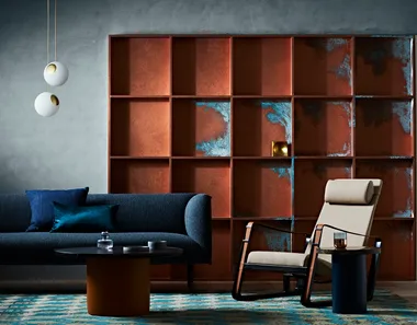 Transform a room with a shimmering metal effect