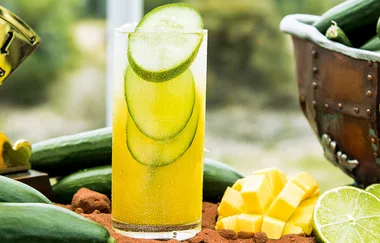‘Sunburnt’ gin cocktail