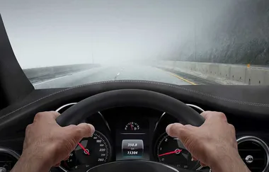 The quickest way to clear a foggy windscreen