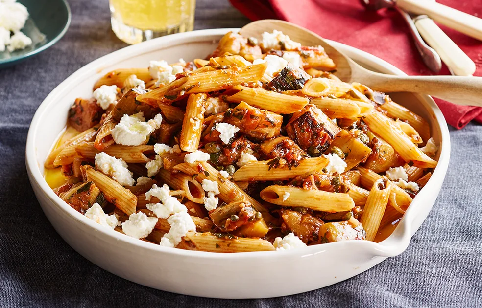Penne with eggplant, tomato, balsamic and ricotta Recipe - Better Homes & Gardens Australia