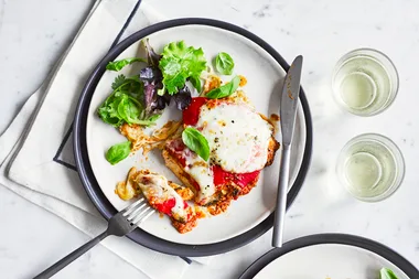 Chicken and red pesto melts