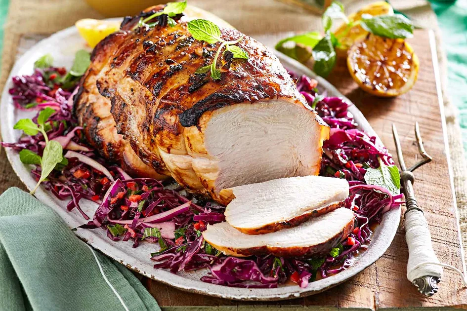 Grilled Buttermilk Turkey with herbed yoghurt sauce - Better Homes & Gardens Australia