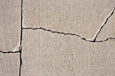 Repair cracks in a concrete driveway