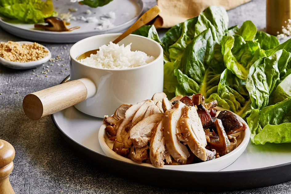 Chicken and shiitake lettuce cups Recipe - Better Homes & Gardens Australia