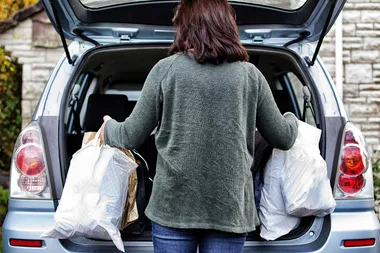 Clever hack to stop groceries sliding around in car boot