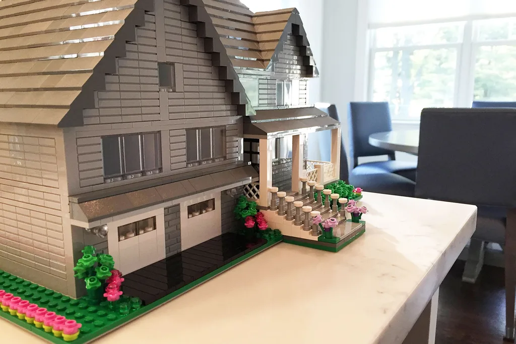 Replica Lego model of house