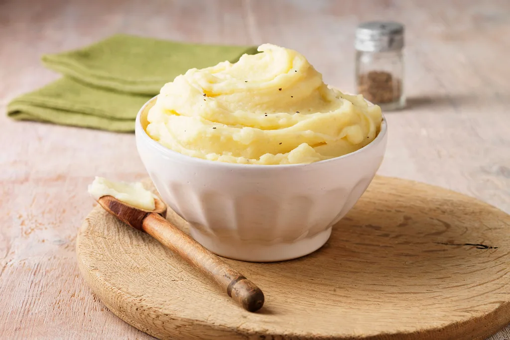 Mashed potatoes in a bowl