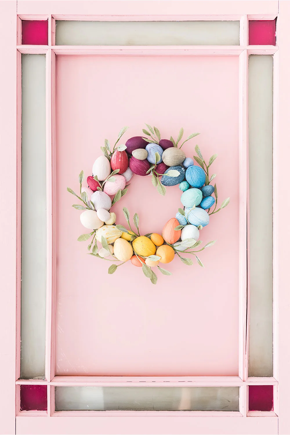 Easter egg wreath craft tutorial by the House that Lars Built