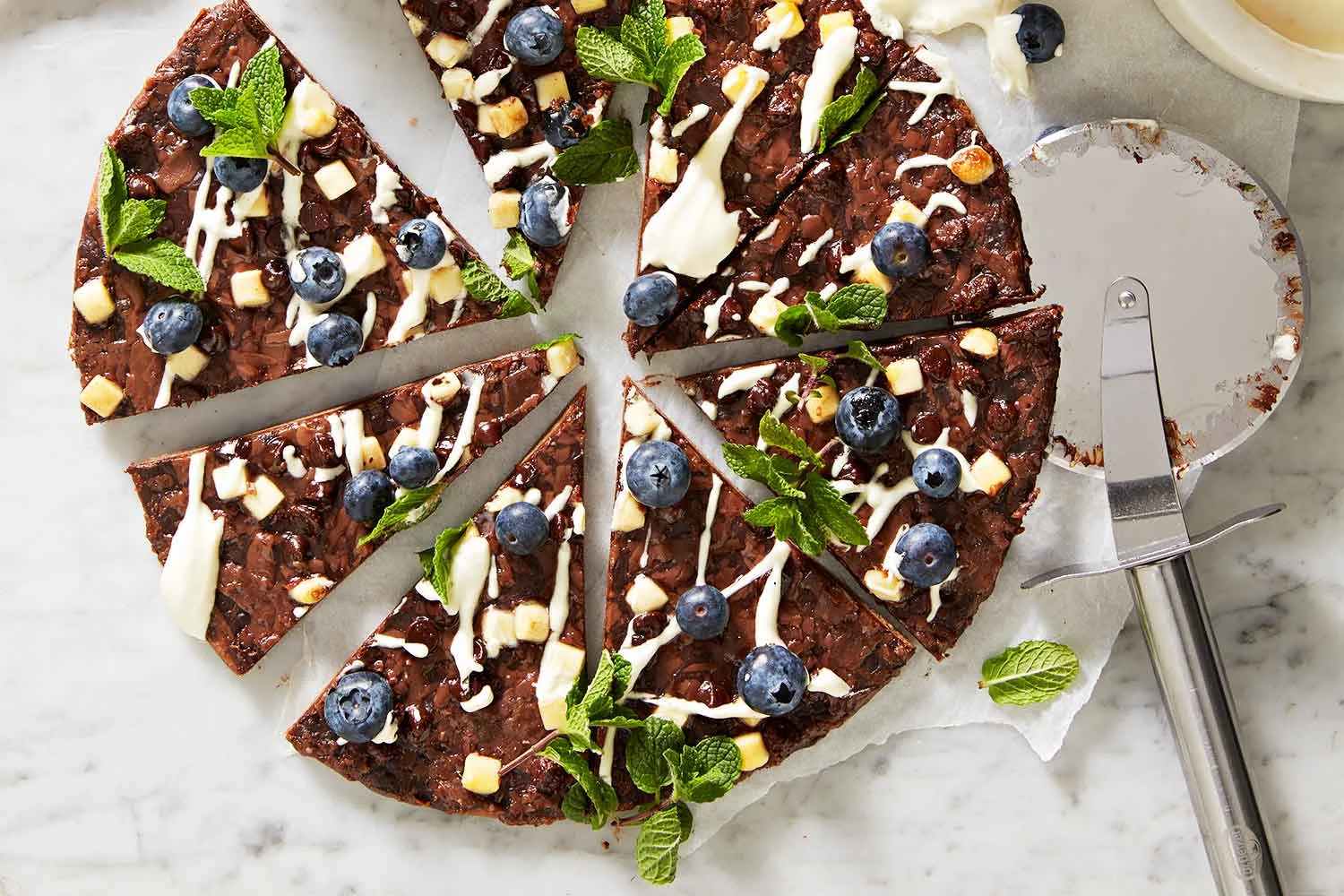 Chocolate pizza