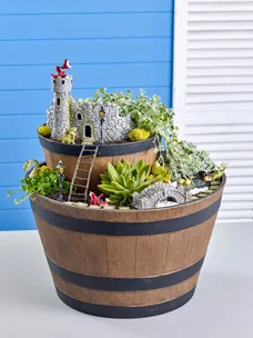 Create a mini DIY dragon castle garden