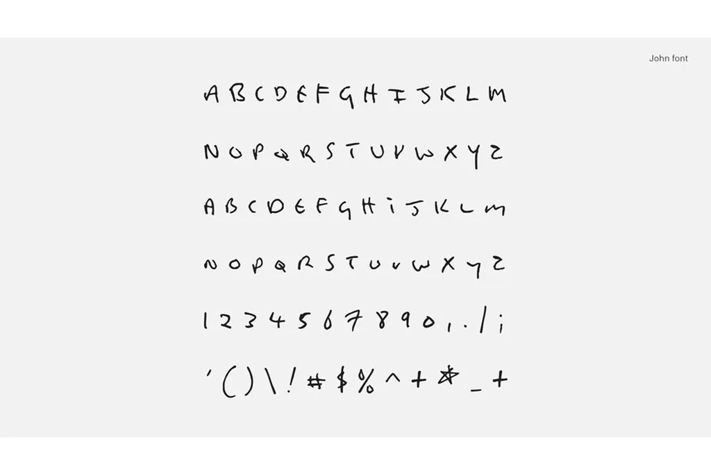 John Lennon font