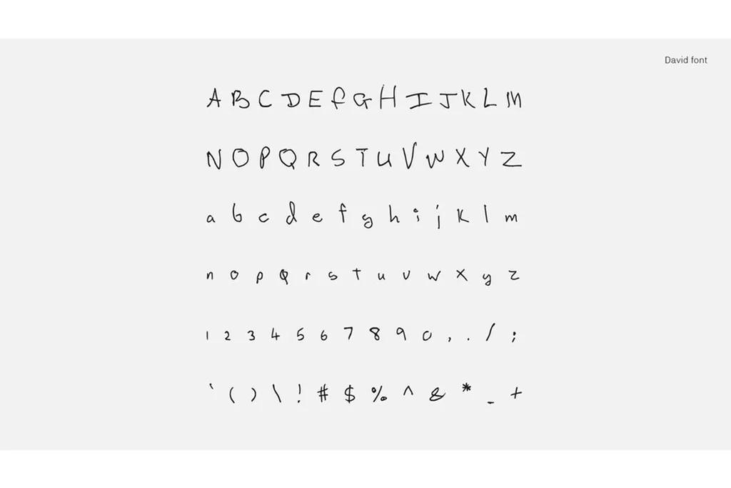 David Bowie's font