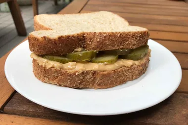 Tried and tested: Pickle and peanut butter sanga