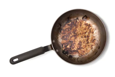 The clever new hack to clean a burnt pan