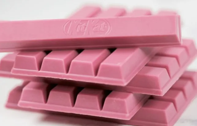 Pink KitKats exist