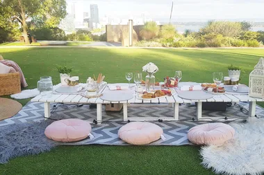 This Kmart fan hacked an old gate to make a Hamptons party table