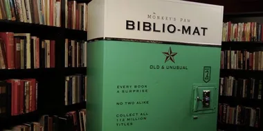 A book vending machine gives homes to unwanted books
