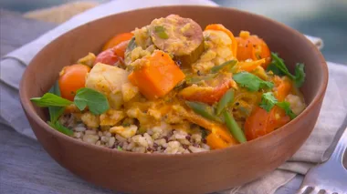Low-fat fish korma