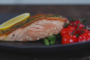 Salmon with salsa verde