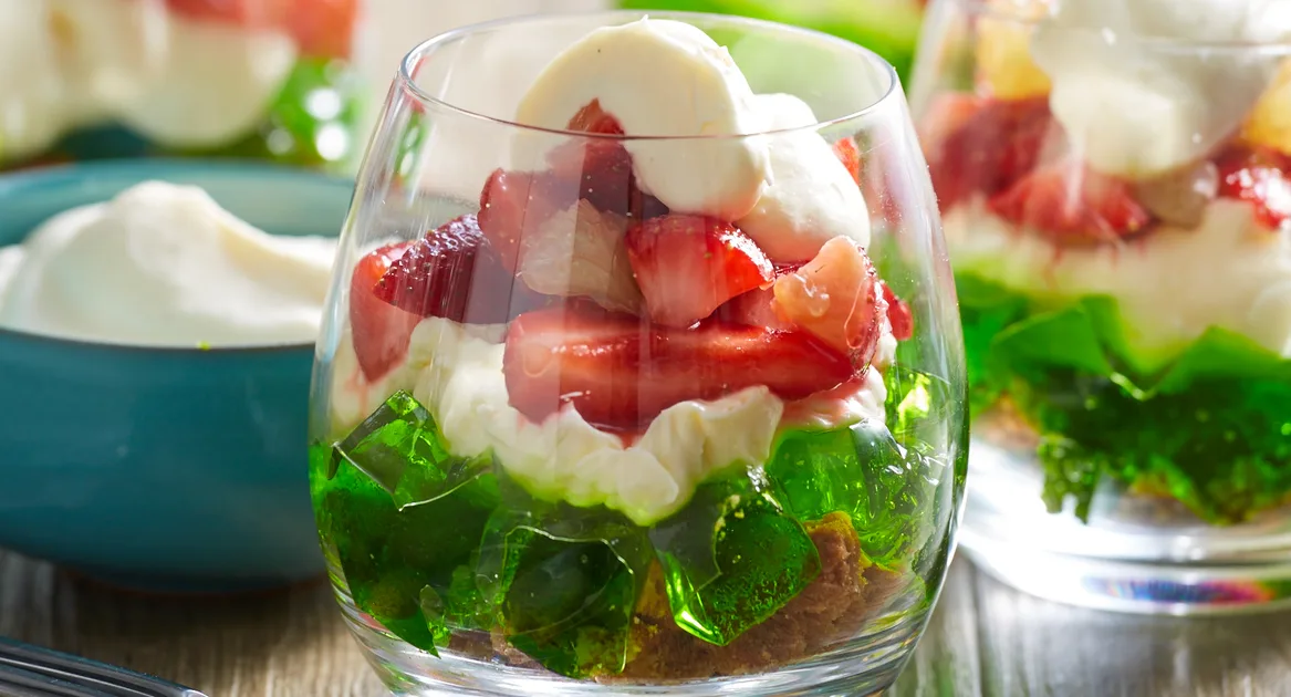 Strawberry and lime cheesecake in a glass - Better Homes & Gardens Australia