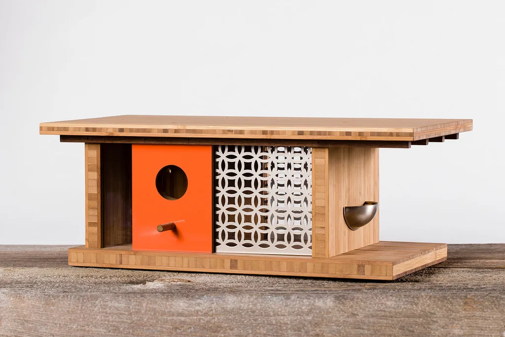 Modernist bird house