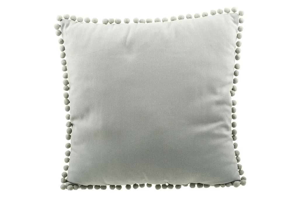 Grey pom pom cushion from Big W