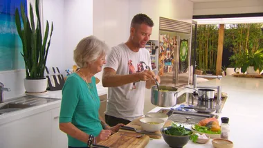 Joy’s chicken and vegetable soup