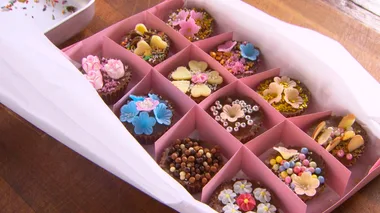 Homemade chocolate box