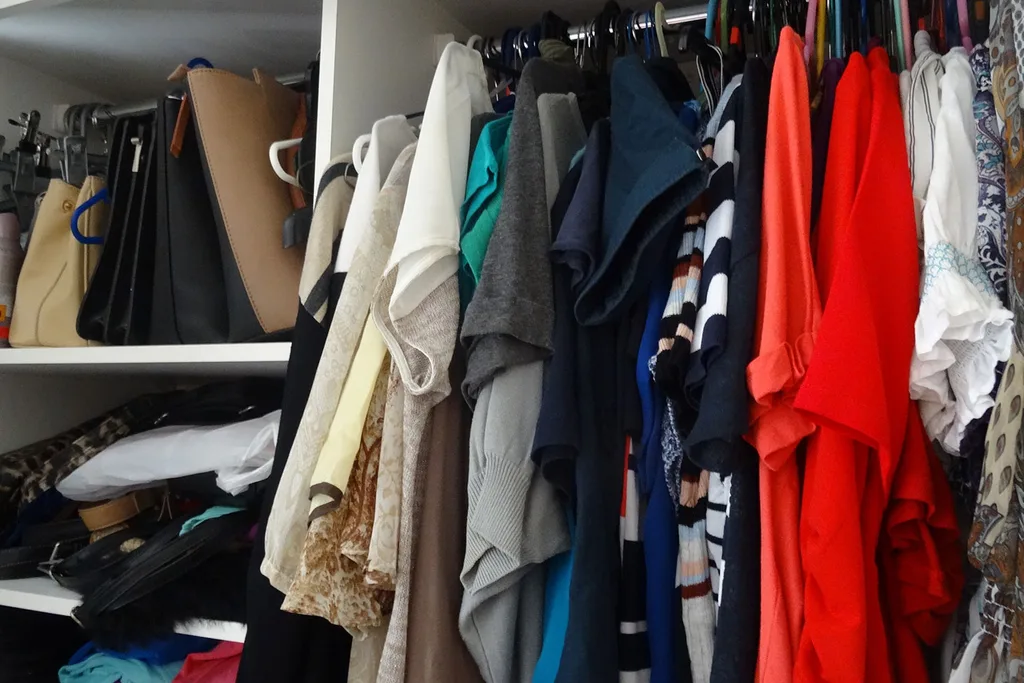 Messy wardrobe