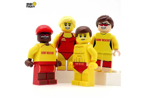 Lego surf rescue minifigs