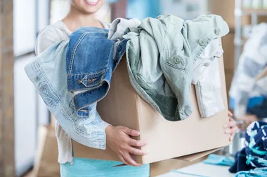 box with clothes