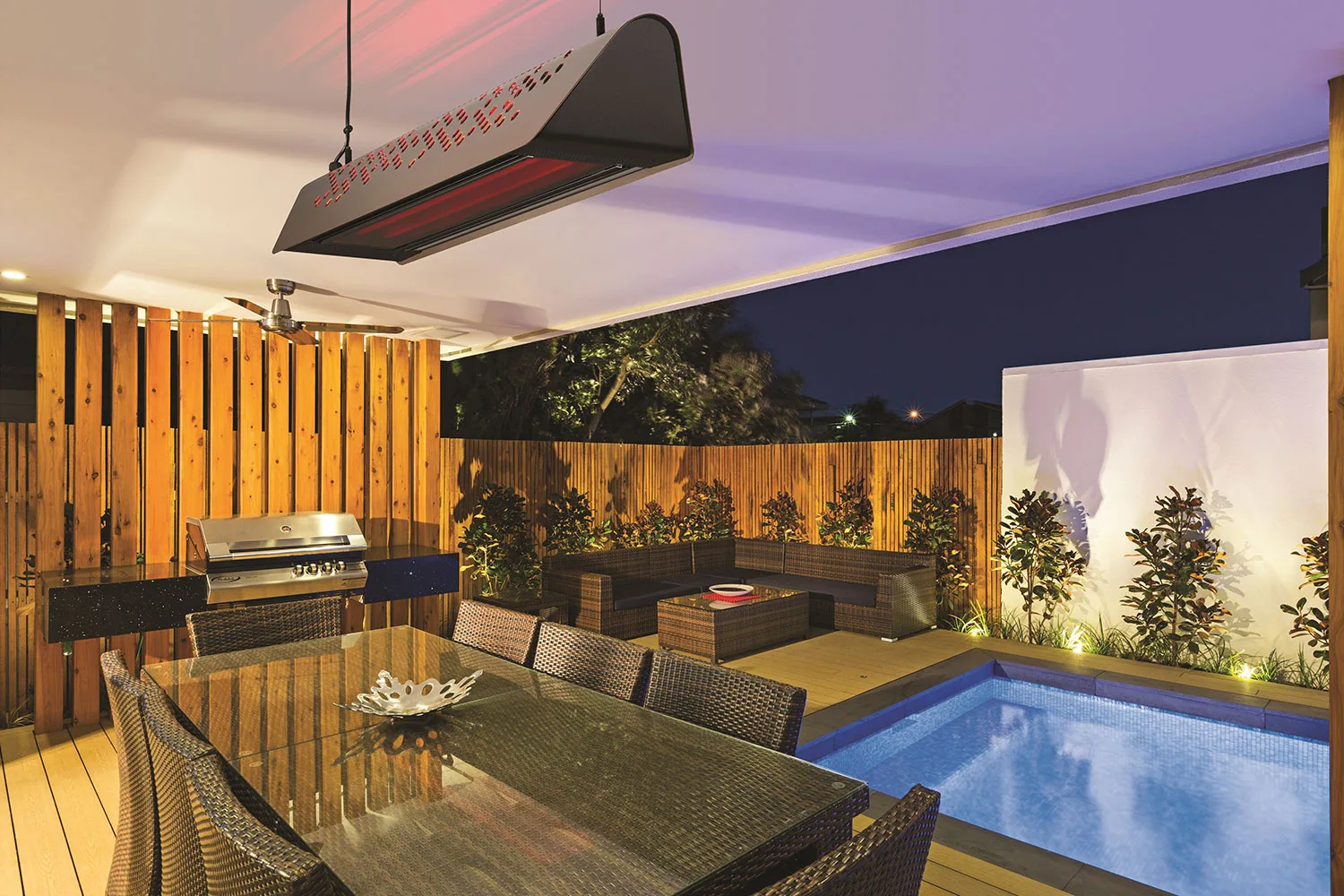 Outdoor deck setting