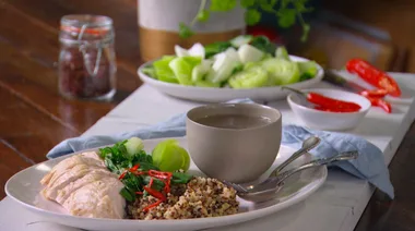 Healthy hainanese chicken