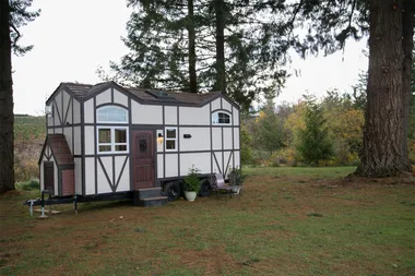 This tiny Tudor house has bags of style