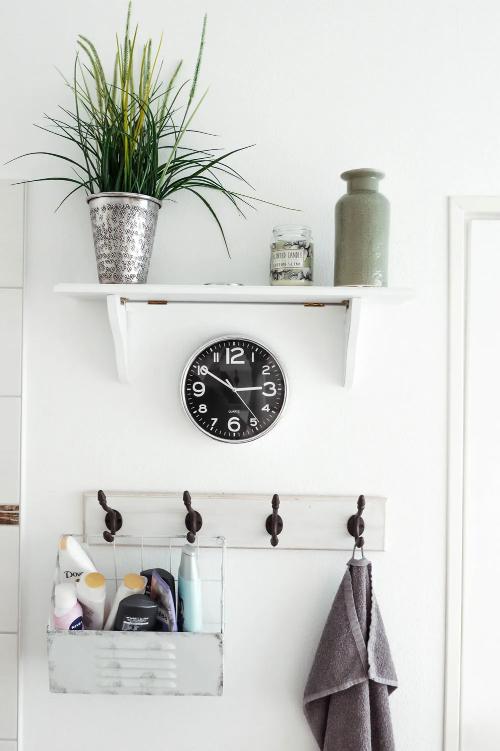 wall hooks on white