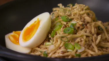 Dry Noodles with Szechuan Chicken