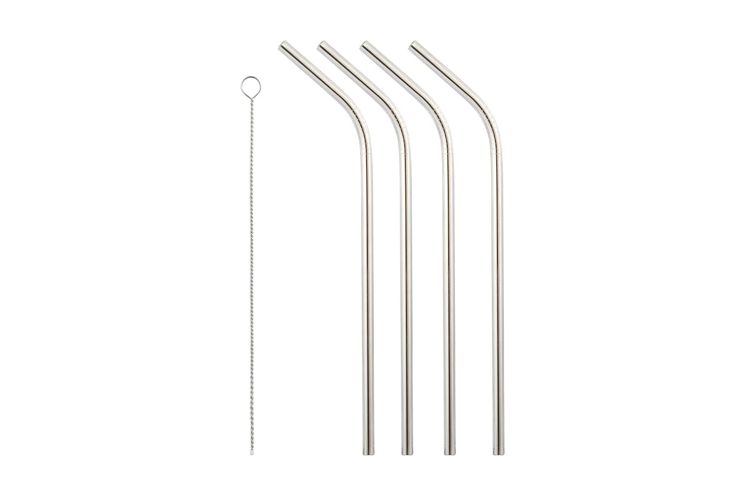 Kmart stainless steel straws with cleaning brush