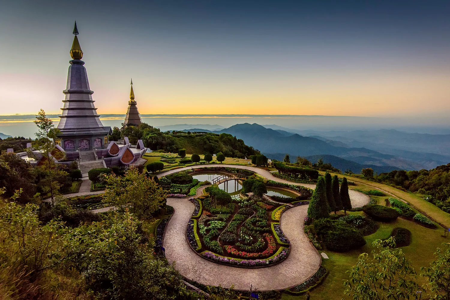 Pagoda on mountain top