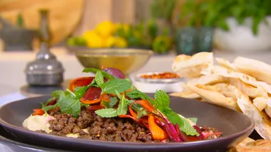 Crispy fried lamb