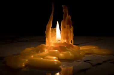 How to get candle wax out of anything