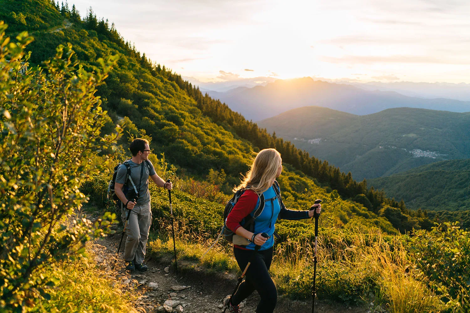 couple hiking