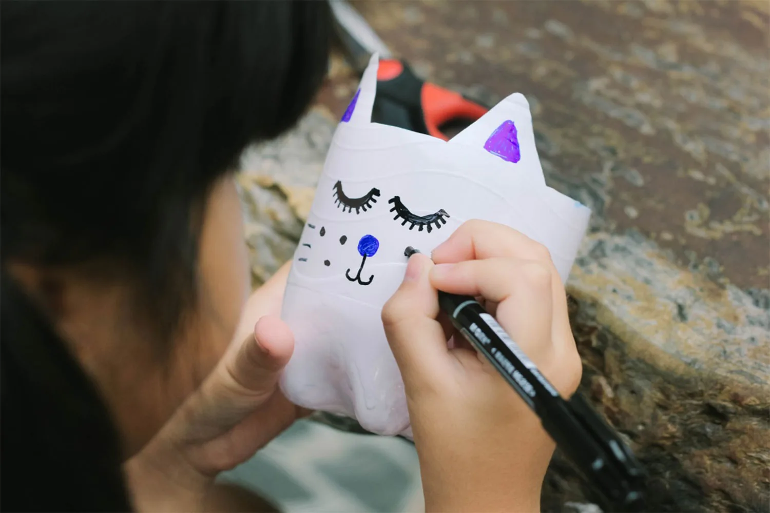 DIY kitty planter
