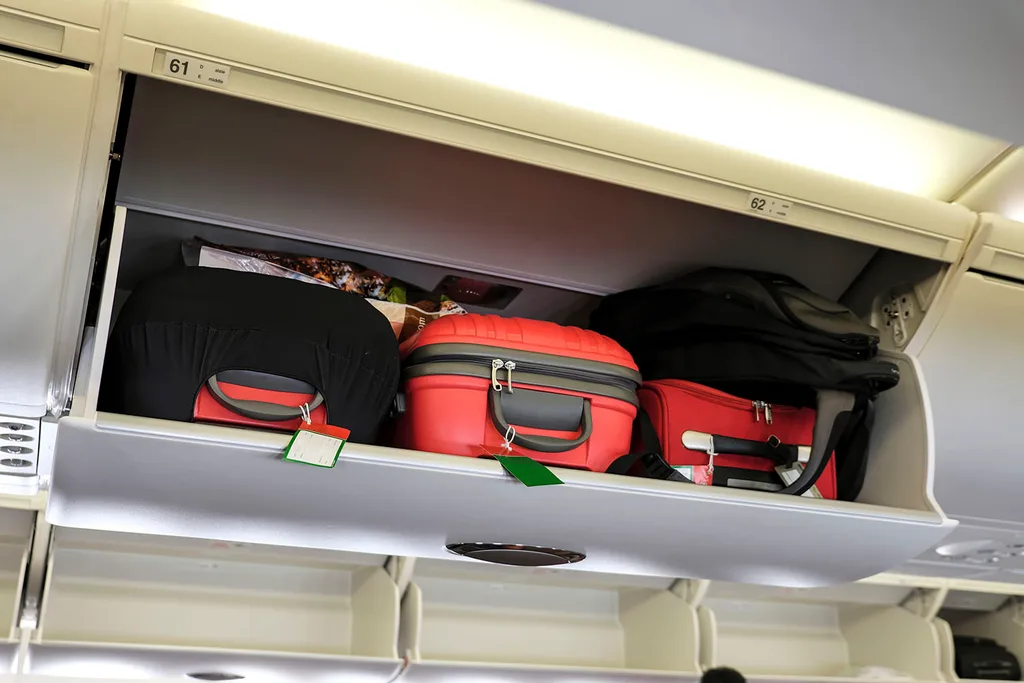 airplane overhead lockers