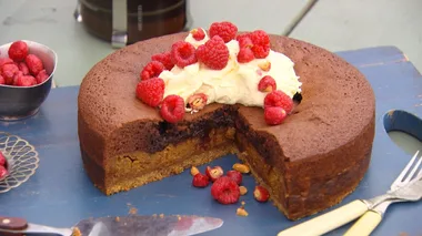 Coffee and Peanut Butter Cake