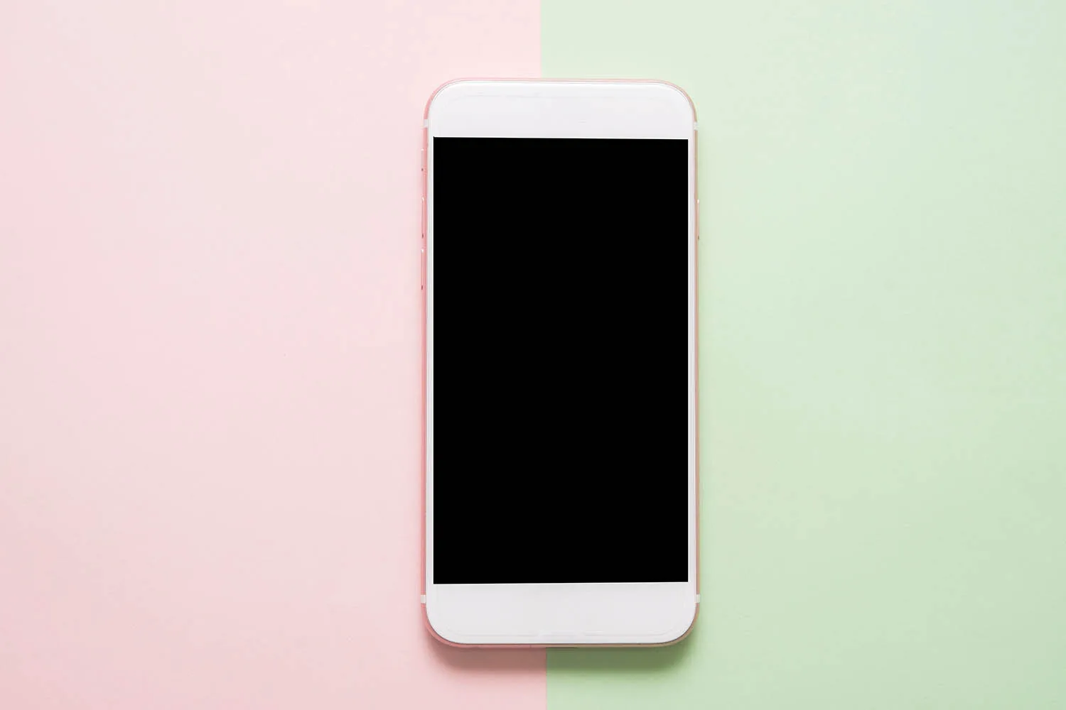 phone on coloured background