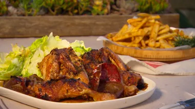 Barbecued Butterflied Chicken