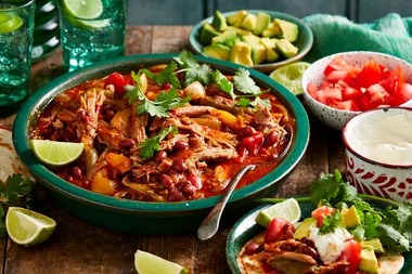 Mexican pork with beans