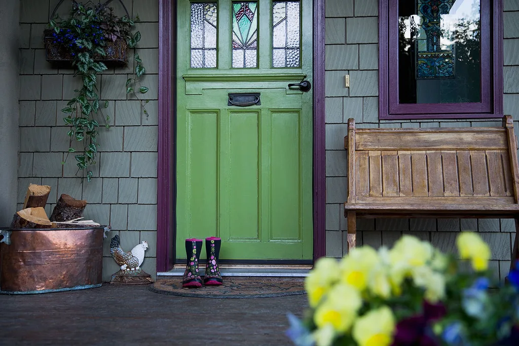 boots at front door