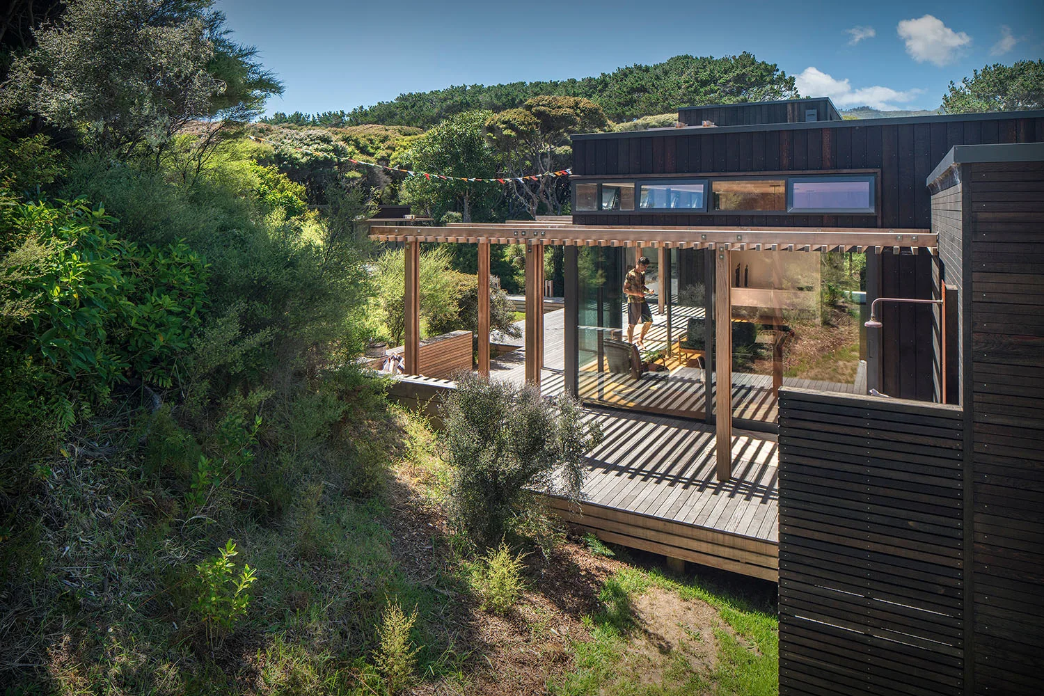 timber decking on house