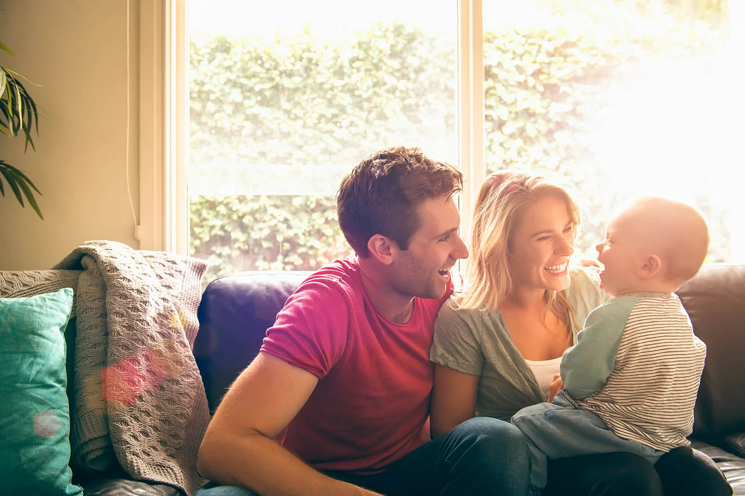 young family with baby